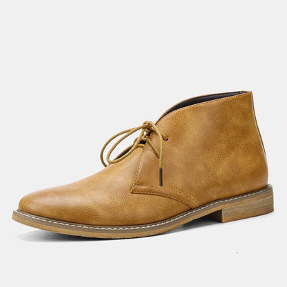 Jamie - Lace Up Leather Desert Boots