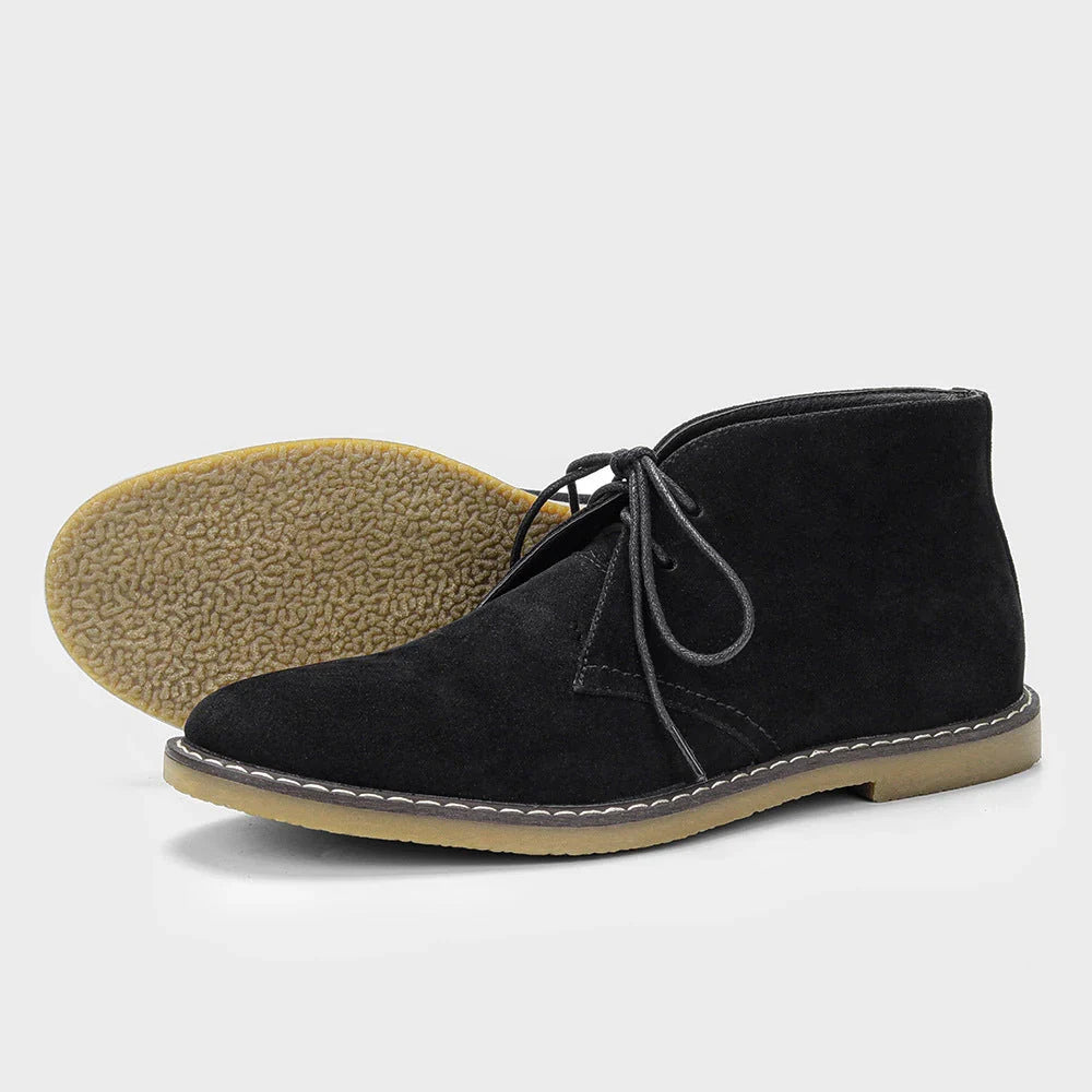 Jamie - Lace Up Leather Desert Boots