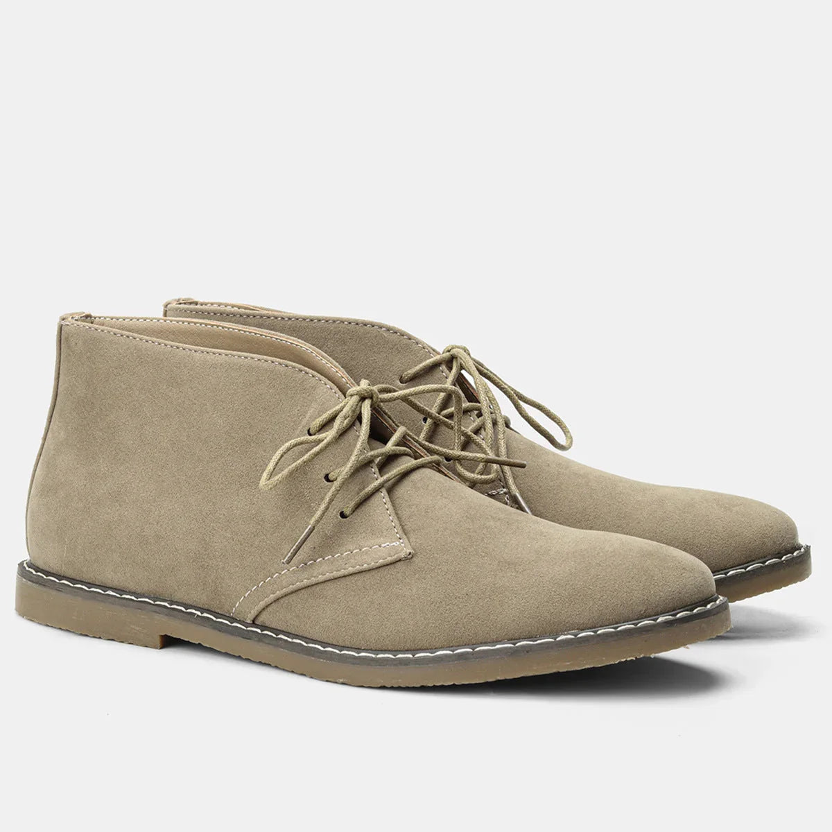 Jamie - Lace Up Leather Desert Boots