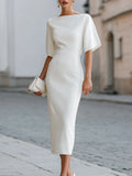 Jonquil | Soft-Draped Chic Midi Dress