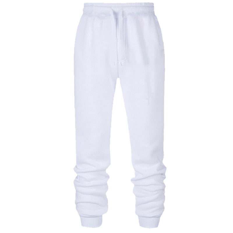 Men's tapered sports joggers with ribbed cuffs