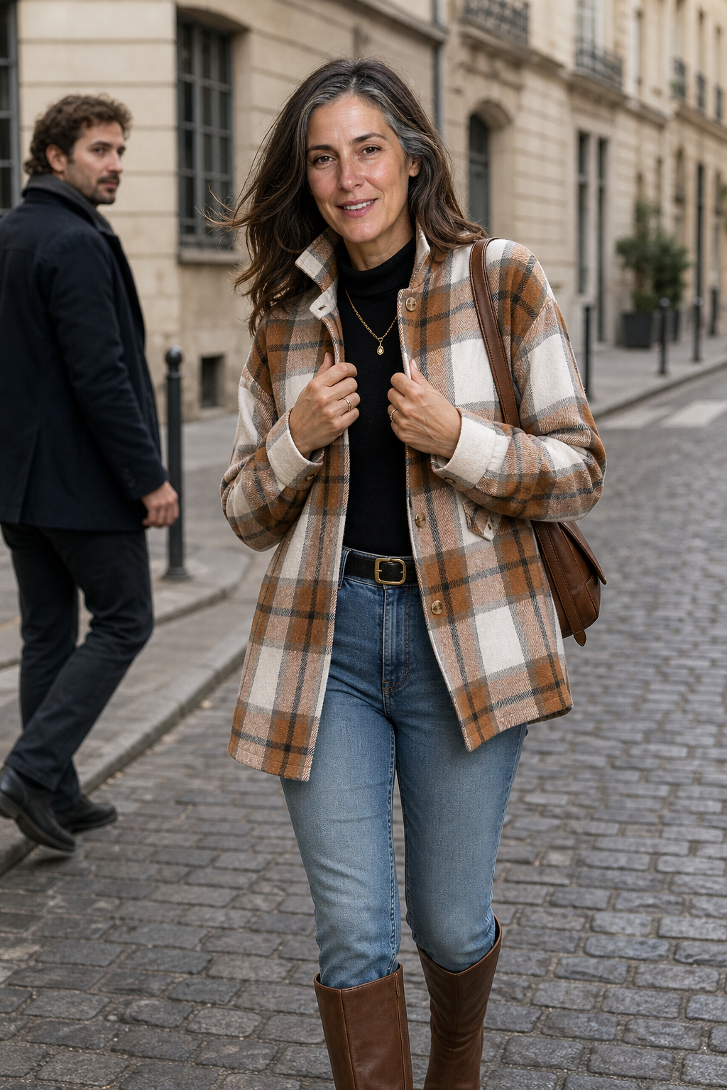 Mireille - Relaxed Checked Shirt Jacket