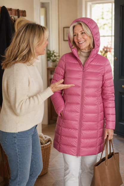 Elodie - Packable Puffer Jacket with Detachable Hood