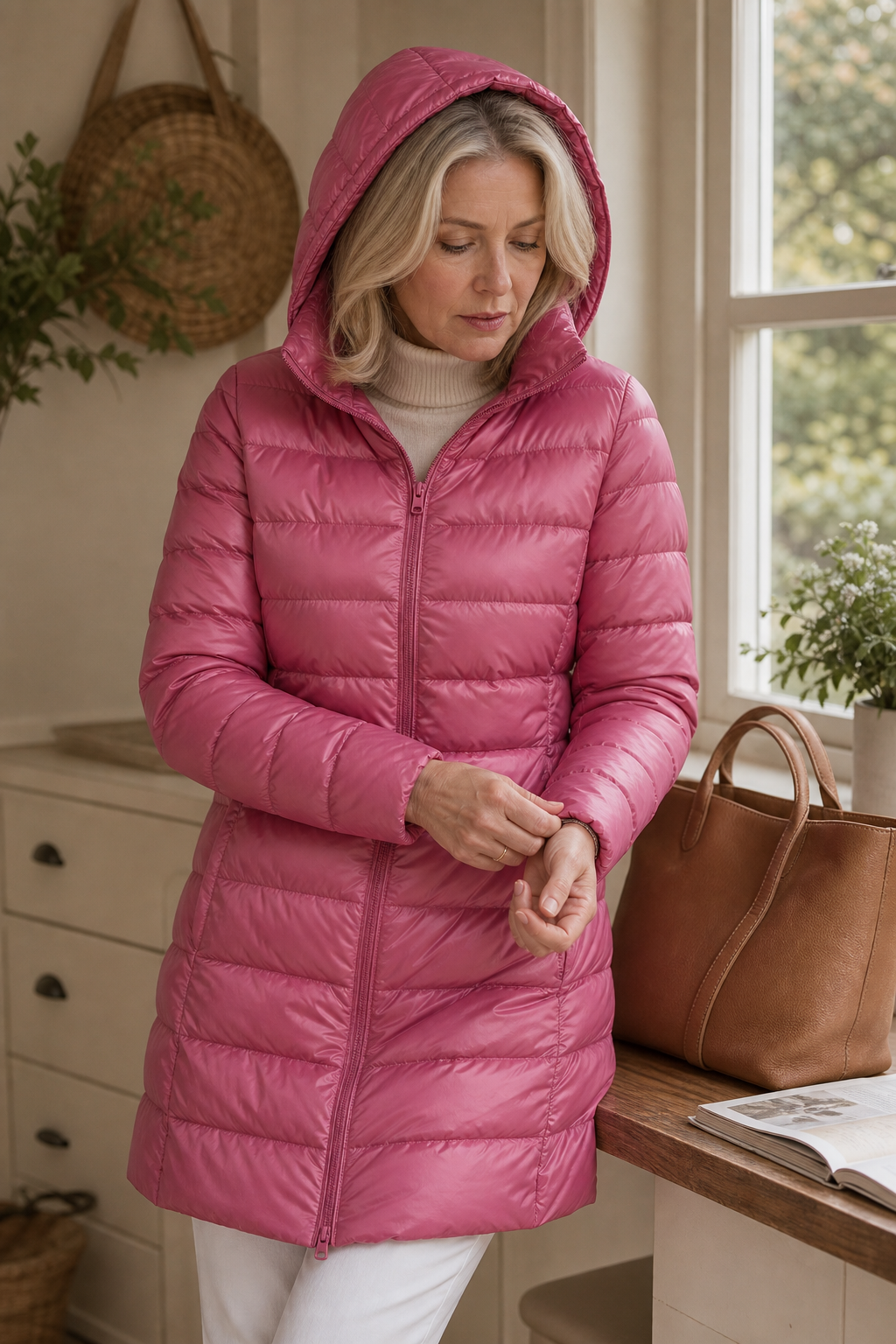 Elodie - Packable Puffer Jacket with Detachable Hood