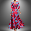 Liora | Flattering V-Neck Boho Maxi Dress