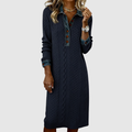 Liyana | Shirt Collared Midi Dress
