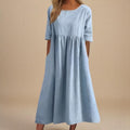Lunetta | Flowing A-Line Midi Dress