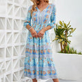 Marino | Paisley Tiered Midi Dress