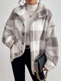 Undine | Oversized Checked Button-Up Jacket