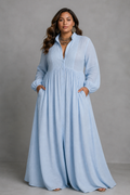 Mavelle | Tailored Draped Maxi Dress