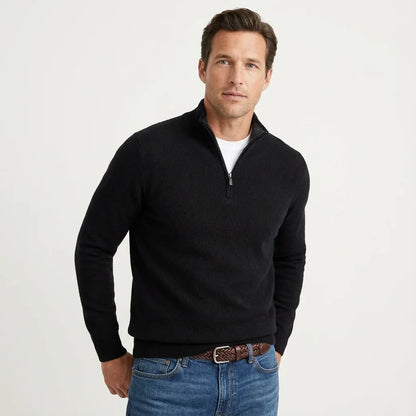 Callum - Quarter Zip Knit Jumper