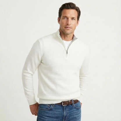 Callum - Quarter Zip Knit Jumper