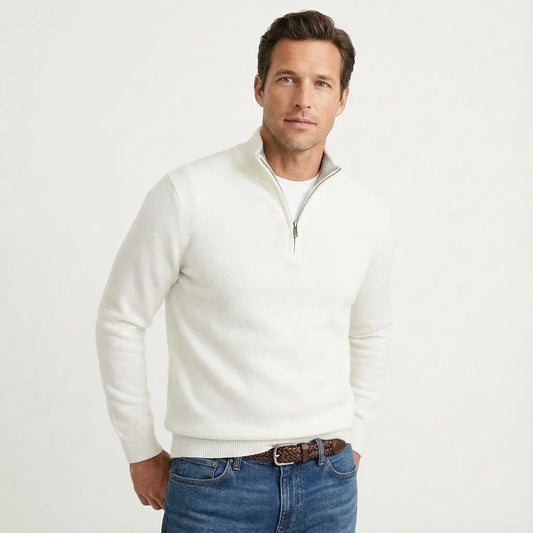 Callum - Quarter Zip Knit Jumper