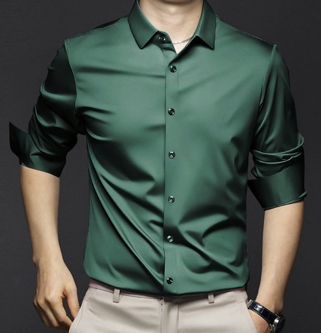 mens-business-woven-shirt-with-button-placket-and-point-collar-5