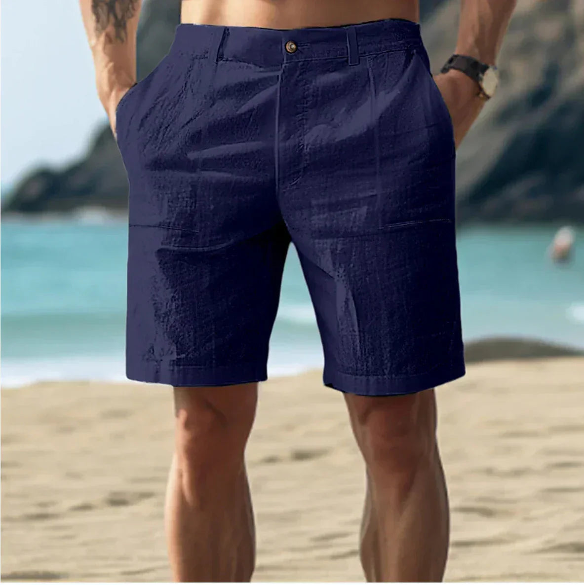 mens-casual-linen-shorts-with-button-fly-and-welt-pockets-4