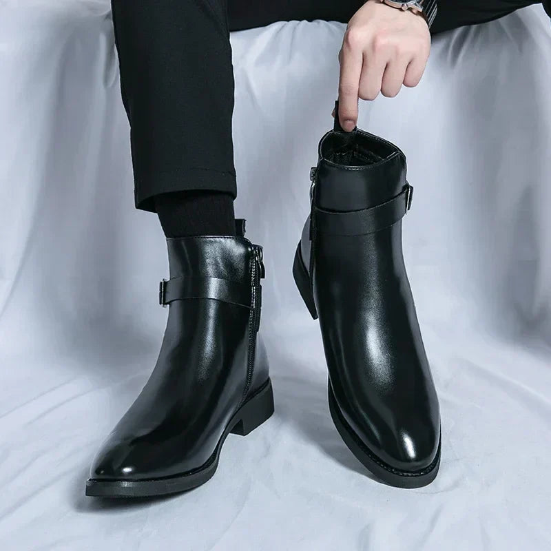 mens-dress-synthetic-ankle-boots-with-side-zipper-and-buckle-13