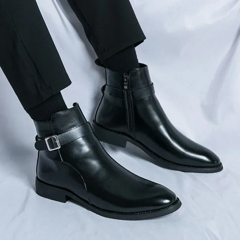 mens-dress-synthetic-ankle-boots-with-side-zipper-and-buckle-16