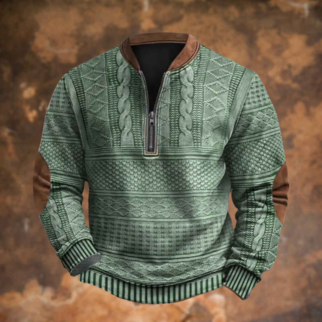 mens-knit-pullover-sweater-with-quarter-zip-and-elbow-patches-7