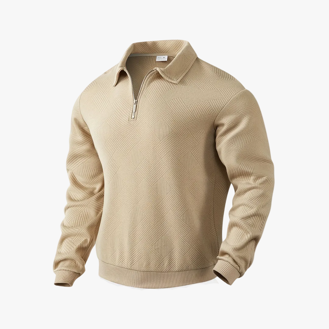 mens-knit-pullover-sweater-with-quarter-zip-and-pointed-collar-1