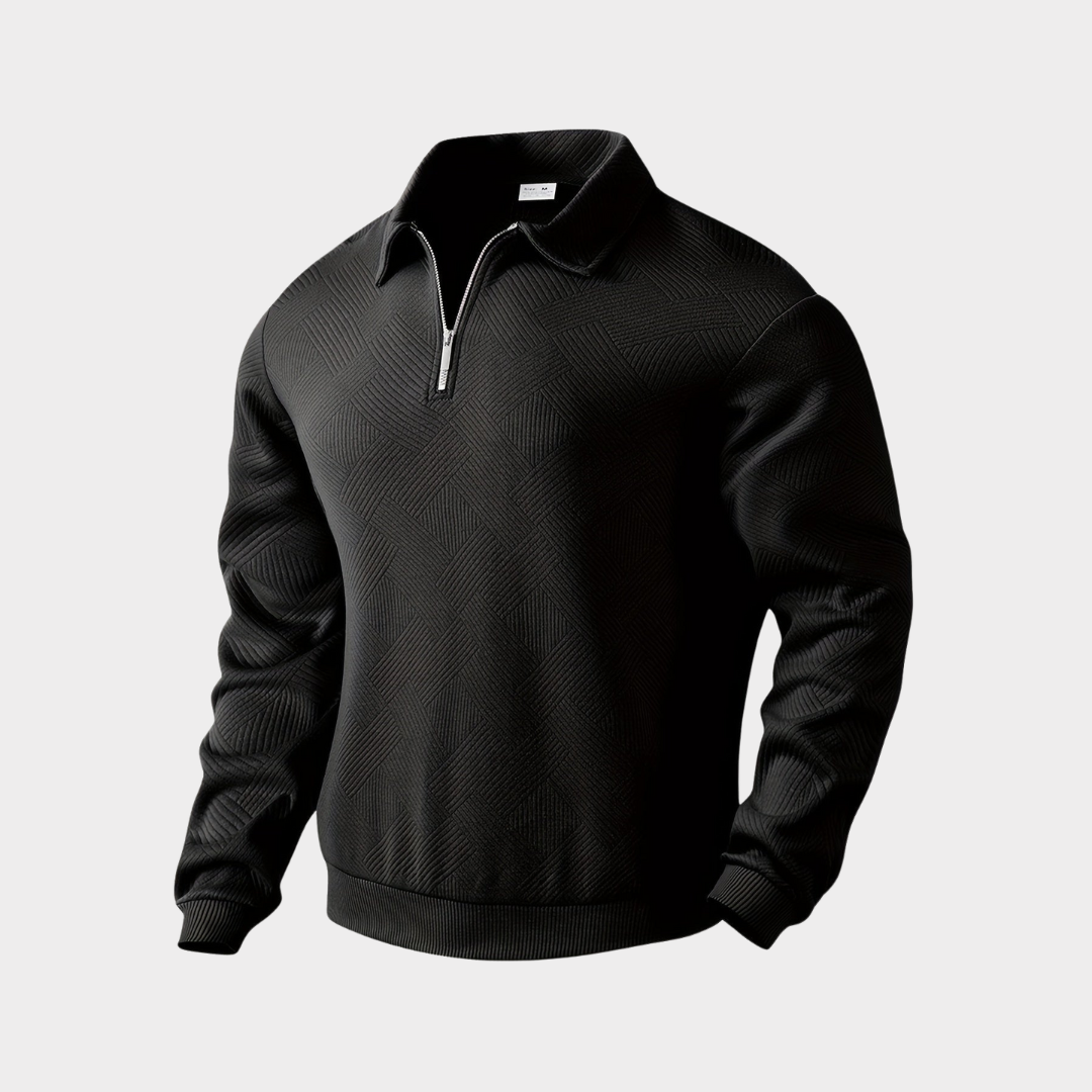 mens-knit-pullover-sweater-with-quarter-zip-and-pointed-collar-5