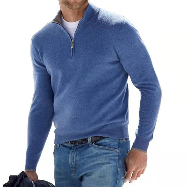 mens-knit-sweater-with-half-zip-mock-neck-and-rib-trim-4