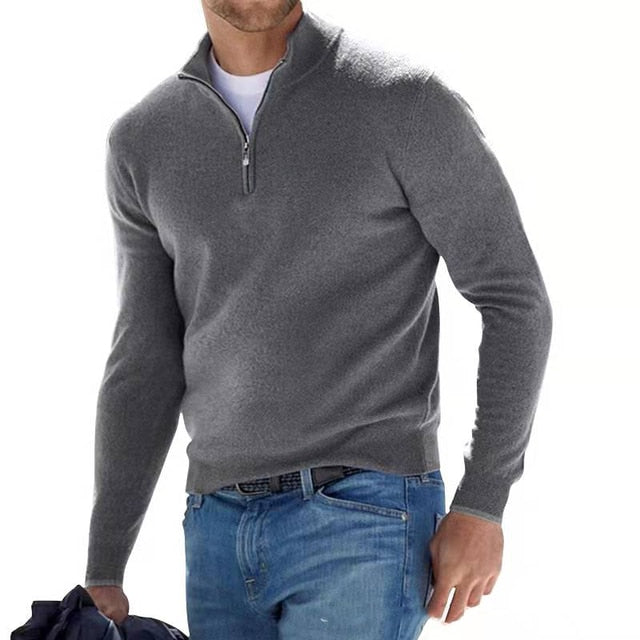mens-knit-sweater-with-half-zip-mock-neck-and-rib-trim-5