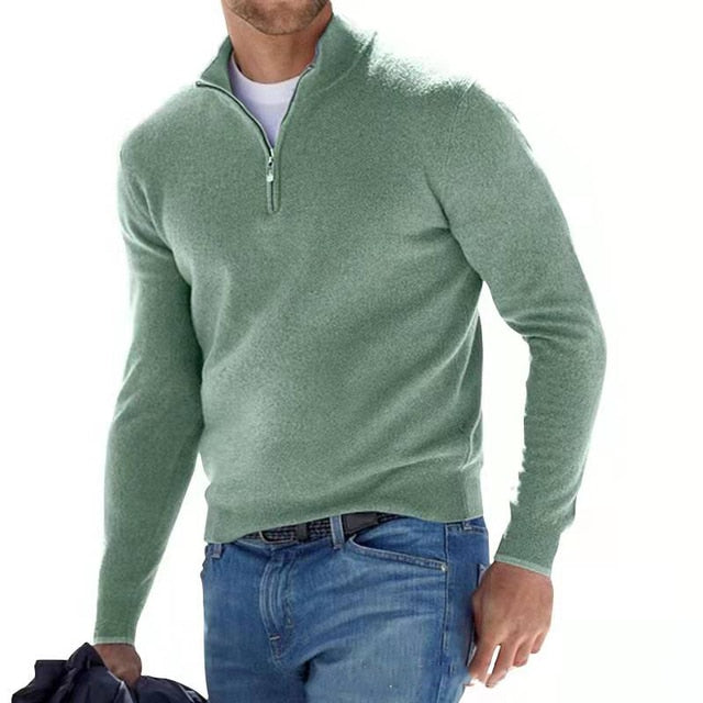 mens-knit-sweater-with-half-zip-mock-neck-and-rib-trim-6