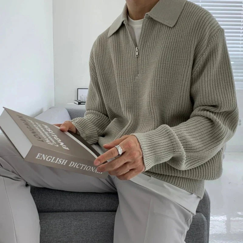 mens-knit-sweater-with-quarter-zip-and-spread-collar-2