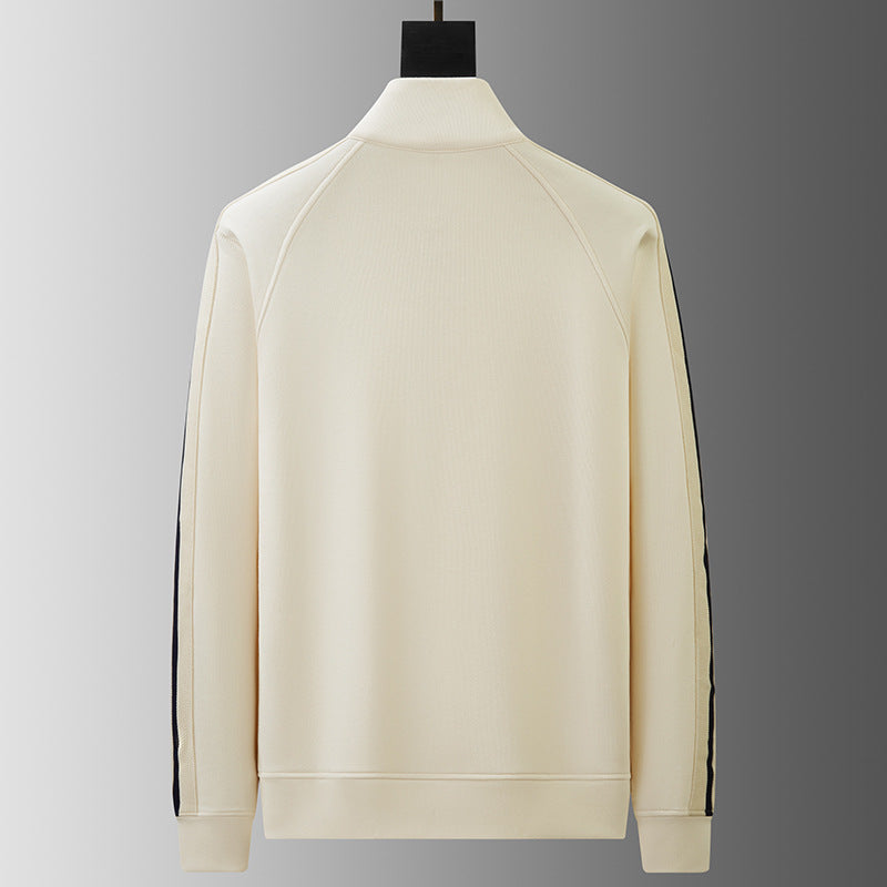 mens-knit-tracksuit-with-half-zip-collar-and-stripe-trim-13