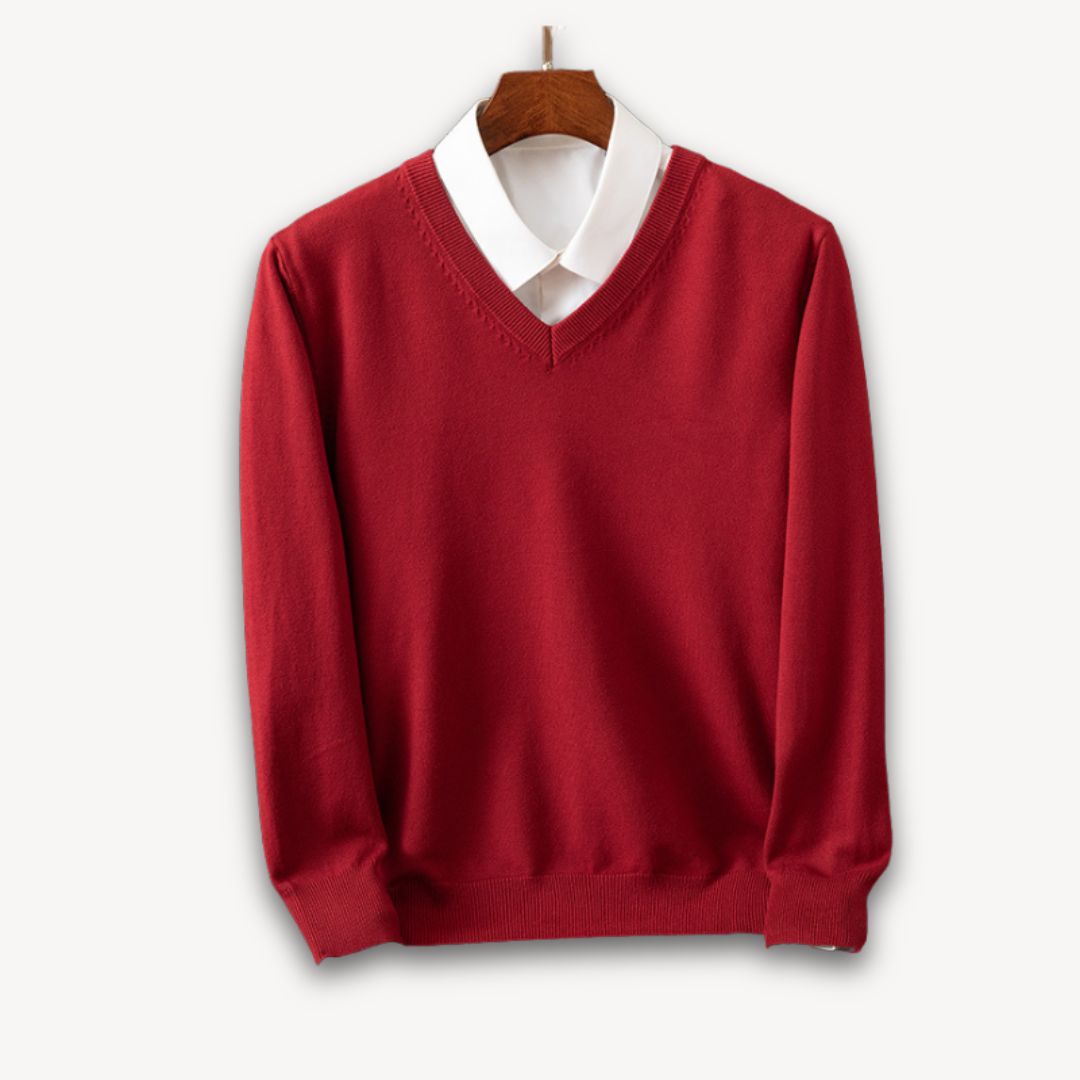 mens-plain-knit-sweater-with-v-neck-and-ribbed-trim-8