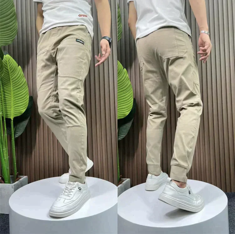 mens-polyester-blend-cargo-pants-with-zip-pocket-and-pull-on-waist-4