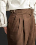 Ambrose | Pleated Wide Leg Trousers in Waist Sizing