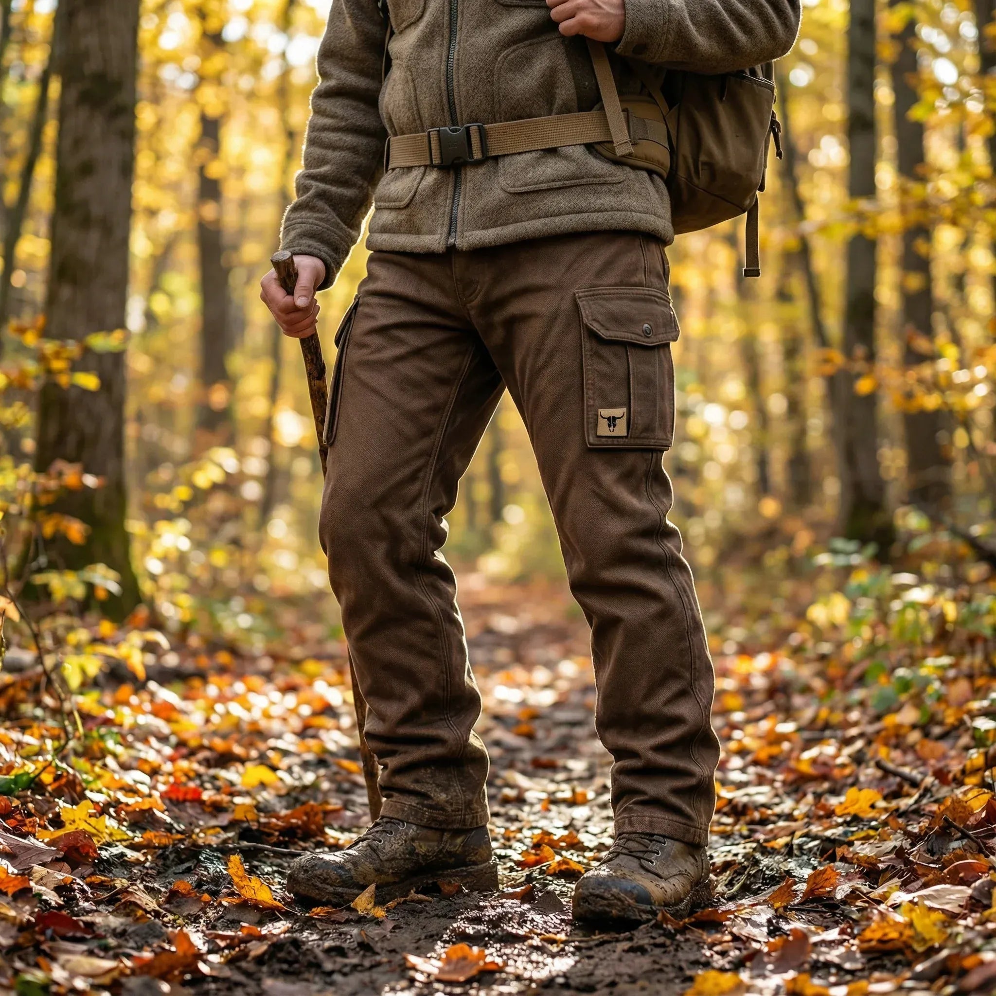 mens-woven-cargo-pants-with-belt-and-flap-pockets-3