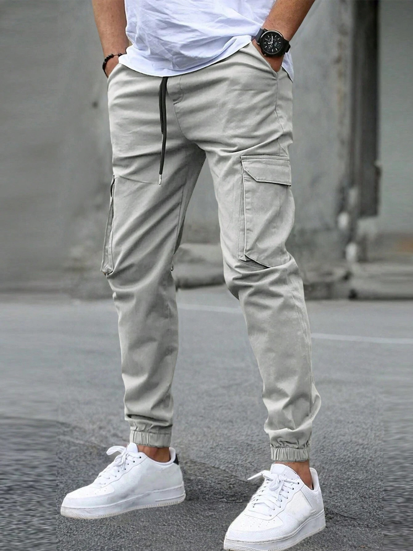mens-woven-cargo-pants-with-drawcord-waist-and-cuffed-ankles-2