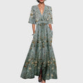 Morwenna | Floral V-Neck Maxi Dress
