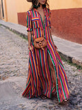 Nancy | Relaxed Striped Maxi Dress