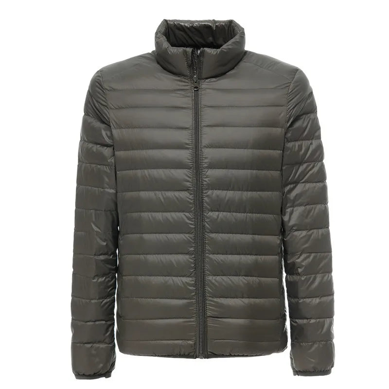 Men's water resistant packable puffer jacket - army green
