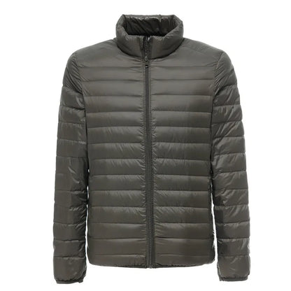 Men's water resistant packable puffer jacket - army green