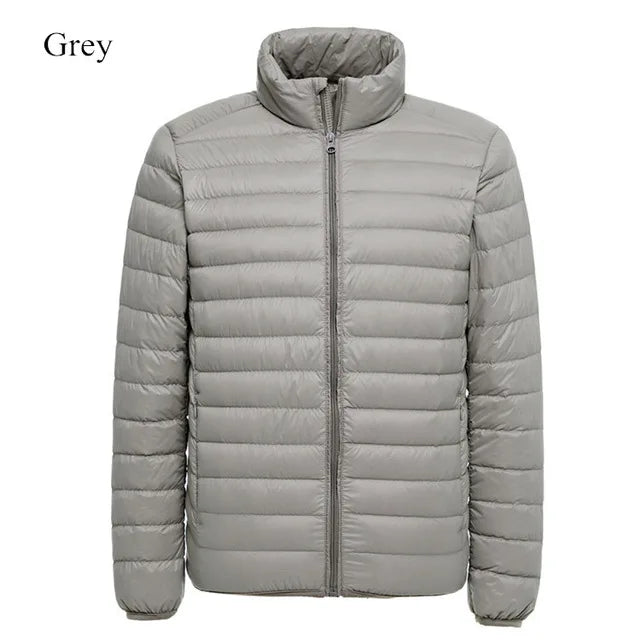 Men's water resistant packable puffer jacket