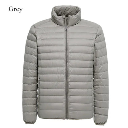 Men's water resistant packable puffer jacket
