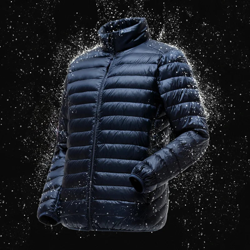 Men's water resistant packable puffer jacket