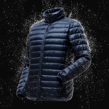 Men's water resistant packable puffer jacket