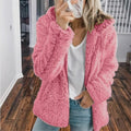 Pernilla | Hooded Oversized Plush-Texture Jacket