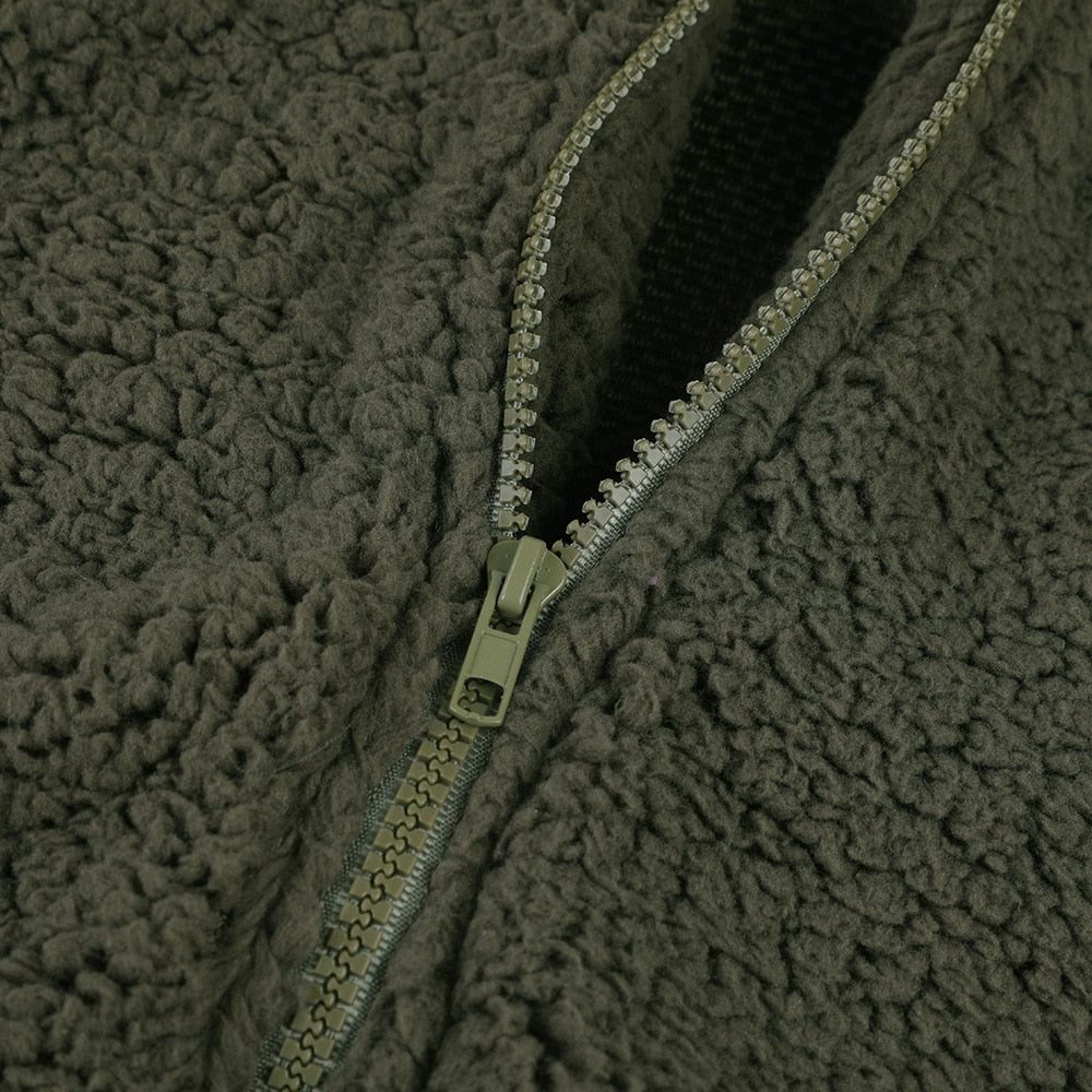 Pernilla - Hooded Oversized Plush-Texture Jacket