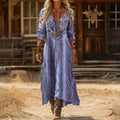 Nikki | Feminine V-Neck Midi Dress