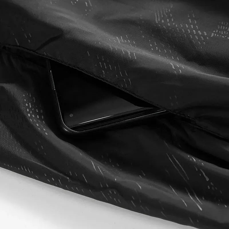 Men's hooded windbreaker shell jacket