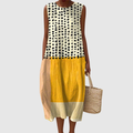 Onora | Flowing Colorblock Midi Dress