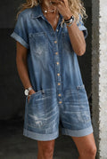 Alfreda | Relaxed Denim Romper Playsuit