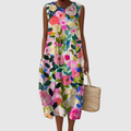 Ottavia | Elegant Floral Midi Dress