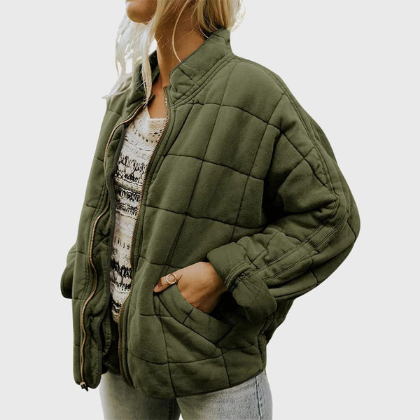 Ursuline | Quilted Oversized Bomber Jacket